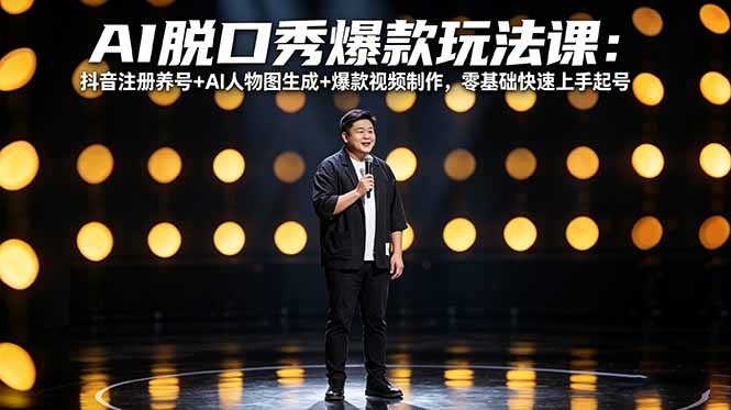 AI脱口秀爆款玩法课：抖音注册养号+AI人物图生成+爆款视频制作，零基础快速上手起号创云知云资源分享 | 创云网创云网创 | 千像创云 | 千像笔记 | 闪电网创 | 资源站网创 | 网创干货基地 | 网创实战教程 | 网创项目大全 | 网创副业项目 | 网创引流技巧 | 网创变现玩法 | 网创零基础入门 | 网创暴利项目 | 网创蓝海项目 | 网创实操手册 | 网创资料合集 | 网创工具分享 | 网创课程资料 | 网创技术教程 | 网创运营攻略 | 网创赚钱秘籍 | 网创被动收入 | 网创轻资产创业 | 网创低成本项目 | 创云资源库 | 创云副业指南 | 创云创业项目 | 创云干货分享 | 创云实战玩法 | 创云引流脚本 | 创云变现教程 | 创云 AI 工具 | 创云无货源 | 创云 C 单玩法 | 闲鱼无货源教程 | 闲鱼倒卖项目 | 闲鱼虚拟产品 | 闲鱼引流技巧 | 闲鱼开店攻略 | 闲鱼爆款选品 | 闲鱼自动发货 | 闲鱼副业赚钱 | 闲鱼 C 单 2.0 | 闲鱼流量玩法 | 小红书起号教程 | 小红书变现玩法 | 小红书引流攻略 | 小红书爆款文案 | 小红书素材库 | 小红书运营技巧 | 小红书虚拟资源 | 小红书带货项目 | 小红书 AI 作图 | 小红书流量密码 | 淘宝无货源开店 | 淘宝蓝海选品 | 淘宝引流技巧 | 淘宝运营教程 | 淘宝虚拟产品 | 淘宝客变现 | 淘宝爆款打造 | 淘宝新店运营 | 淘宝 C 店玩法 | 淘宝副业项目 | AI 网创项目 | AI 变现教程 | AI 文案生成 | AI 作图赚钱 | AI 视频剪辑 | AI 工具合集 | AI 自动化运营 | AI 虚拟产品 | AI 副业赚钱 | AI 引流脚本 | C 单 2.0 教程 | C 单实战玩法 | C 单引流技巧 | C 单变现攻略 | C 单项目资料 | C 单零基础教学 | C 单暴利玩法 | C 单自动脚本 | C 单流量玩法 | C 单副业项目 | 无货源电商教程 | 无货源选品技巧 | 无货源开店攻略 | 无货源虚拟项目 | 无货源自动发货 | 无货源爆款玩法 | 无货源副业赚钱 | 无货源运营手册 | 无货源工具合集 | 无货源蓝海项目 | 虚拟资源项目 | 虚拟产品变现 | 虚拟资料合集 | 虚拟产品开店 | 虚拟资源引流 | 虚拟产品教程 | 虚拟资源倒卖 | 虚拟产品暴利 | 虚拟资源自动 | 虚拟副业项目 | 副业赚钱项目 | 副业零基础入门 | 副业实操教程 | 副业变现攻略 | 副业引流技巧 | 副业工具合集 | 副业资料大全 | 副业轻资产 | 副业被动收入 | 副业暴利玩法 | 网络创业项目 | 网络赚钱教程 | 网络引流技巧 | 网络变现玩法 | 网络运营攻略 | 网络干货基地 | 网络实战手册 | 网络工具分享 | 网络课程资料 | 网络蓝海项目 | 短视频变现 | 短视频引流 | 短视频教程 | 短视频素材库 | 短视频运营 | 短视频带货 | 短视频脚本 | 短视频爆款 | 短视频 AI 剪辑 | 短视频副业 | 自媒体变现 | 自媒体起号 | 自媒体运营 | 自媒体文案 | 自媒体素材 | 自媒体引流 | 自媒体教程 | 自媒体副业 | 自媒体工具 | 自媒体干货 | 电商运营教程 | 电商引流技巧 | 电商变现玩法 | 电商选品攻略 | 电商工具合集 | 电商开店教程 | 电商爆款打造 | 电商虚拟项目 | 电商副业赚钱 | 电商蓝海项目 | 引流技术教程 | 精准引流玩法 | 全自动引流 | 私域引流技巧 | 社群引流攻略 | 短视频引流 | 图文引流教程 | 引流脚本合集 | 引流干货基地 | 引流实战玩法 | 变现技巧大全 | 变现项目合集 | 变现实操教程 | 变现工具分享 | 变现攻略手册 | 暴利变现玩法 | 被动变现项目 | 轻资产变现 | 虚拟变现教程 | 副业变现秘籍 | 千像网创资源 | 千像副业教程 | 千像引流干货 | 闪电网创项目 | 闪电变现玩法 | 闪电副业赚钱 | 资源站网创库 | 资源站副业集 | 资源站引流技 | 资源站变现法创云网创